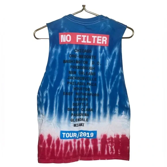 Rolling Stones graphic T-shirt tour 2019.  Front & Back.  Sleeves cut off style. - Picture 3 of 3